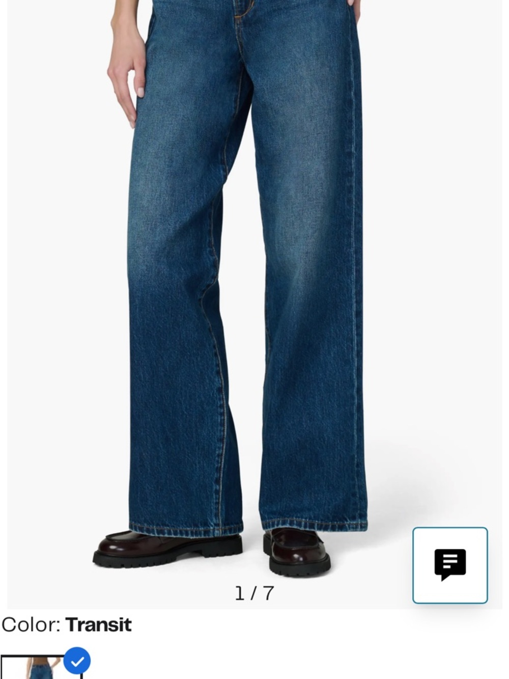 Joe's Jeans Women's Wide-Leg Flare Jeans in Transit Blue